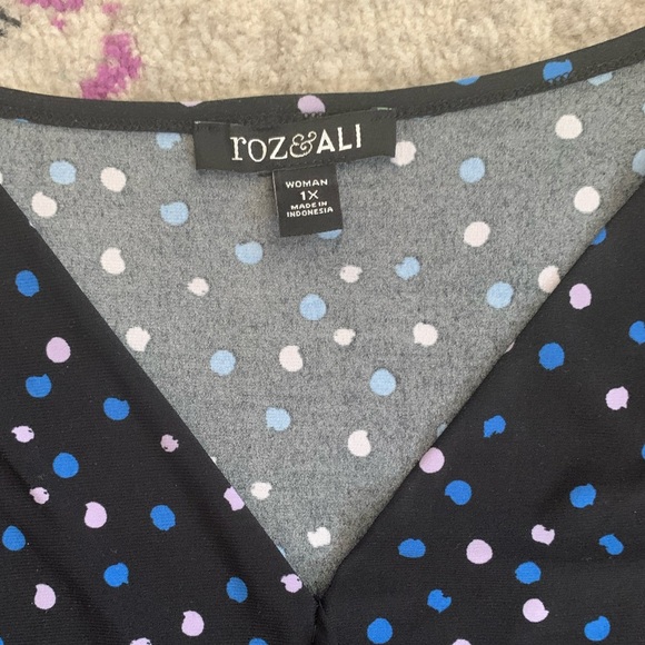 Rosa & Ali polka dot business casual tank. - Picture 2 of 2